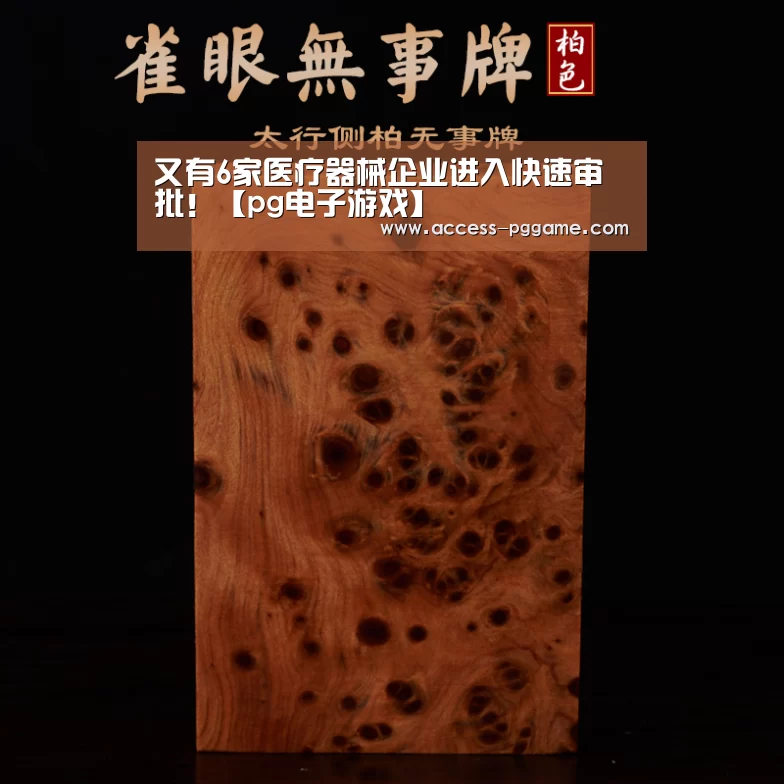 又有6家医疗器械企业进入快速审批！【pg电子游戏】